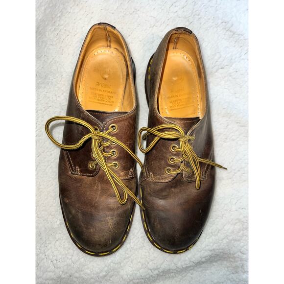 Vintage Dr Martens 1561 4 eye Oxford CrazyHorse Made in England - sz 12 - E17 main image 4